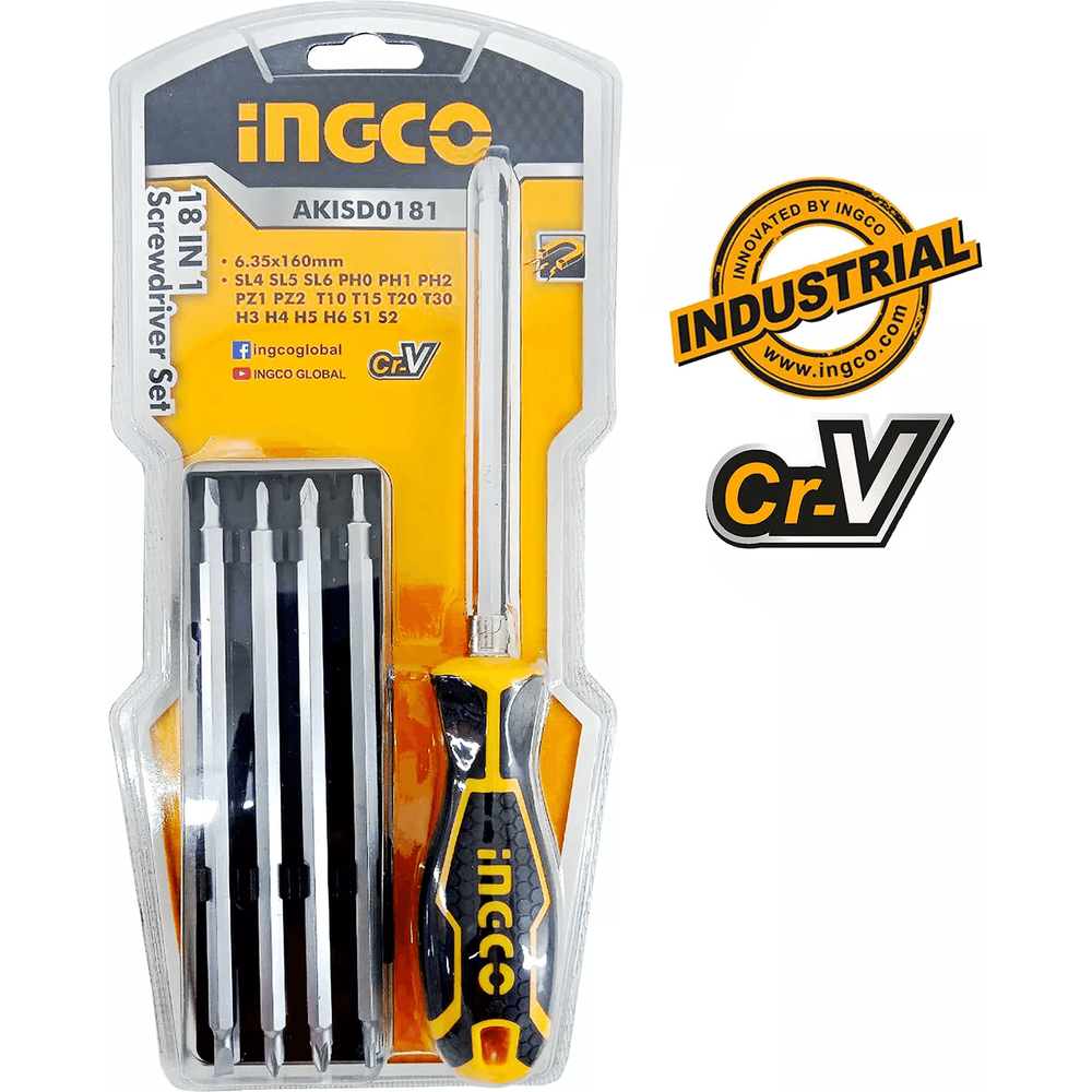 Ingco AKISD1801 18in1 Screwdriver Set - KHM Megatools Corp. Ingco AKISD1801 18in1 Screwdriver Set - KHM Megatools Corp.
